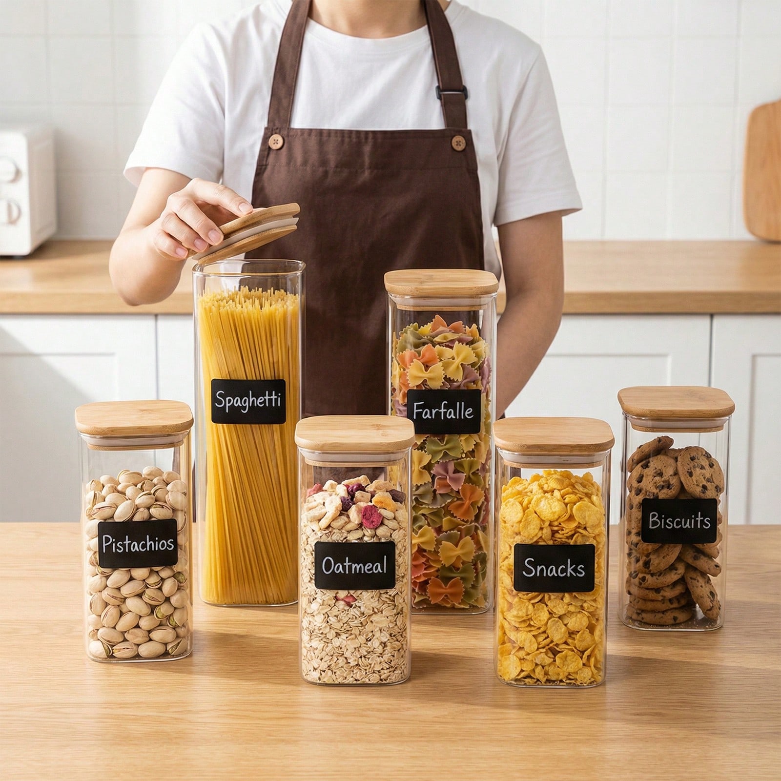 Food Storage Glass - 6/12pcs Glass Food Storage Containers With