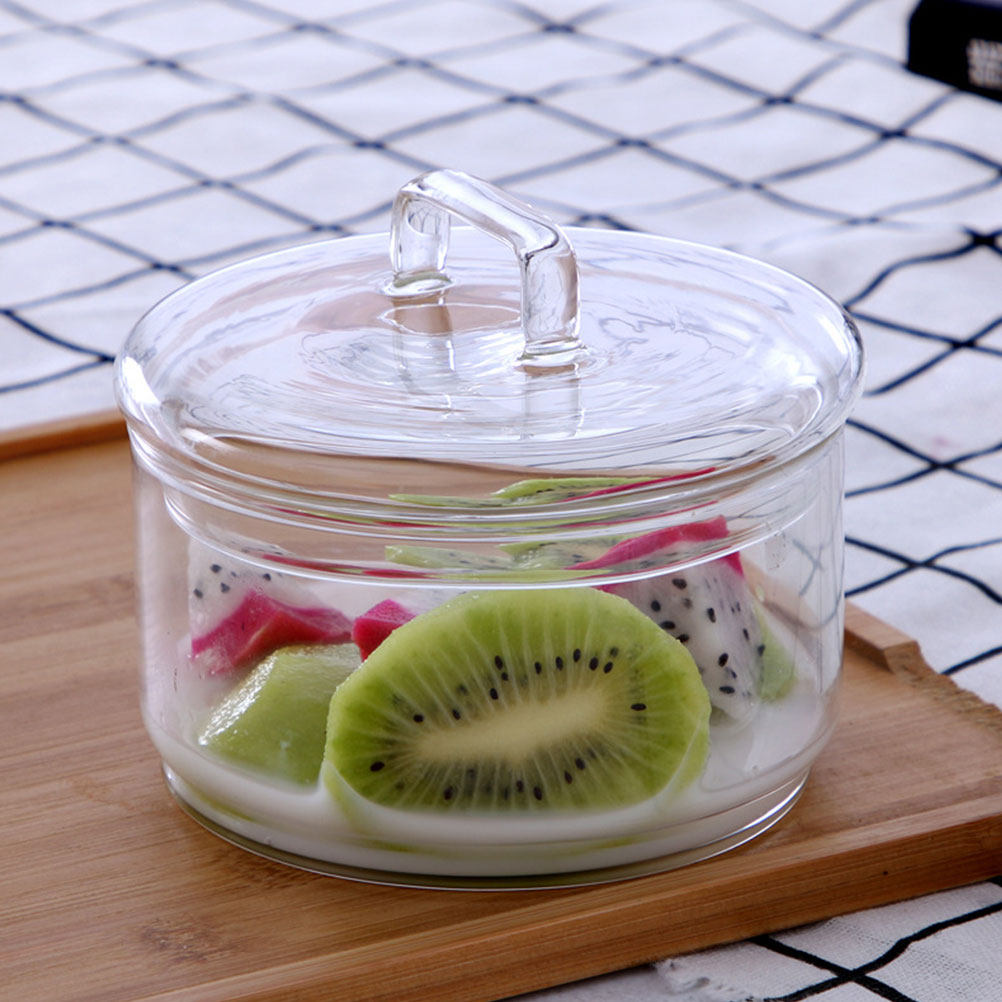 Food Storage Containers Glass - 1Set Clear Glass Storage Bowl Salad