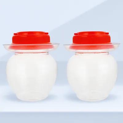 Food Storage Jars Plastic - 2Pcs Pickle Jar Household Plastic Sealed