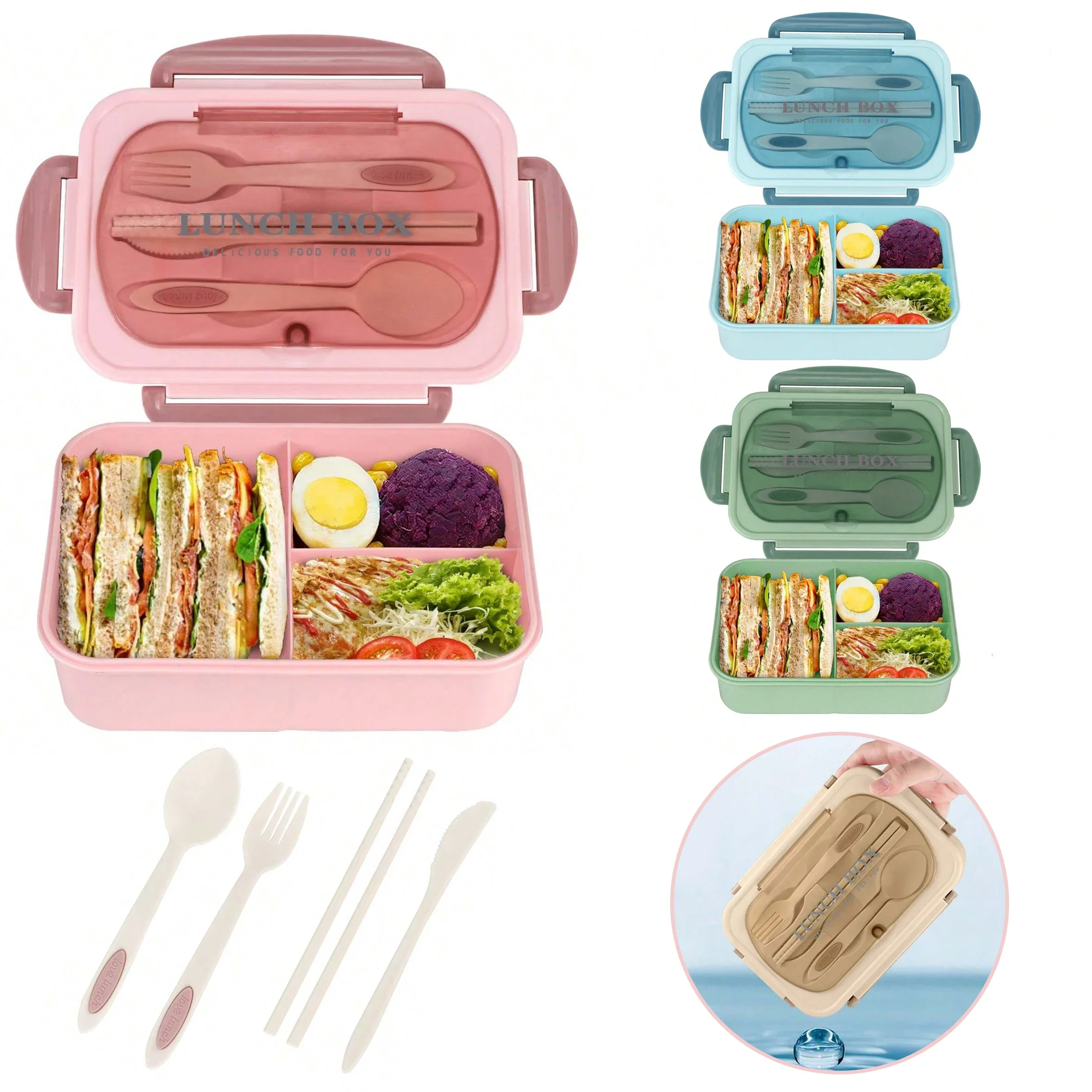 Portable Food Warmer - Bento Box Adult Lunch Box, Containers