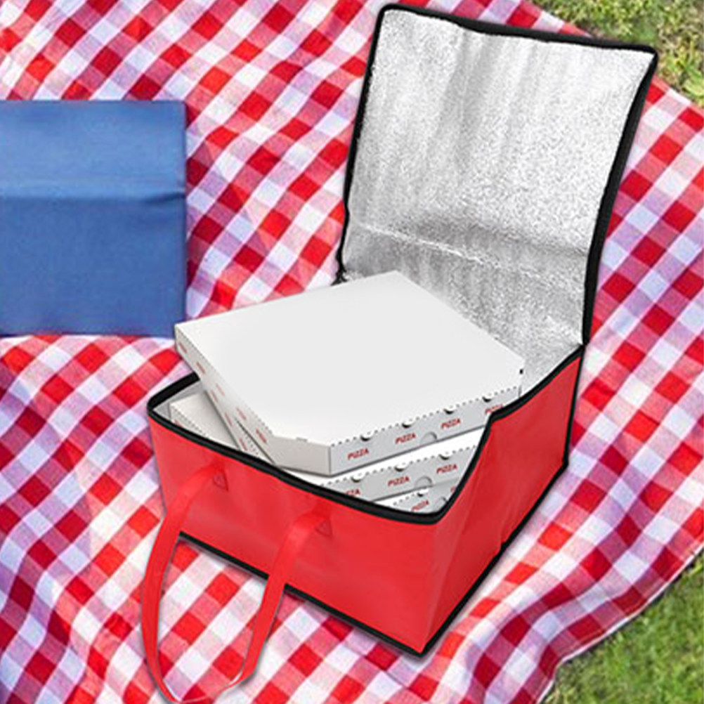 Portable Food Warmer - 2Pcs Insulated Pizza Carrier Bag Food