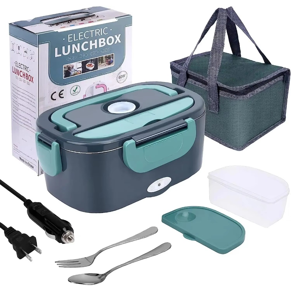 Portable Food Warmer - 1.5L 60W Portable Electric Lunch Box,Leak