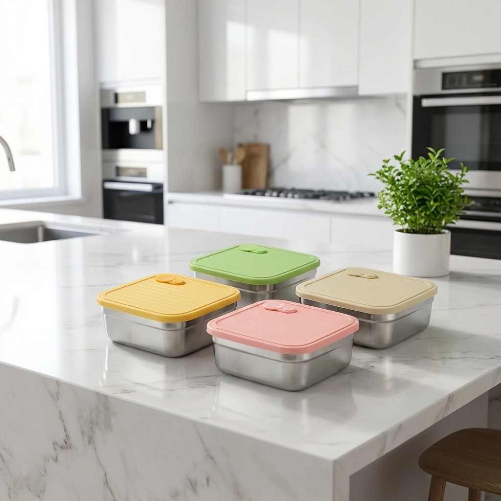 Food Storage Containers Xl - Sealed Fresh-keeping Box 304 Stainless Steel