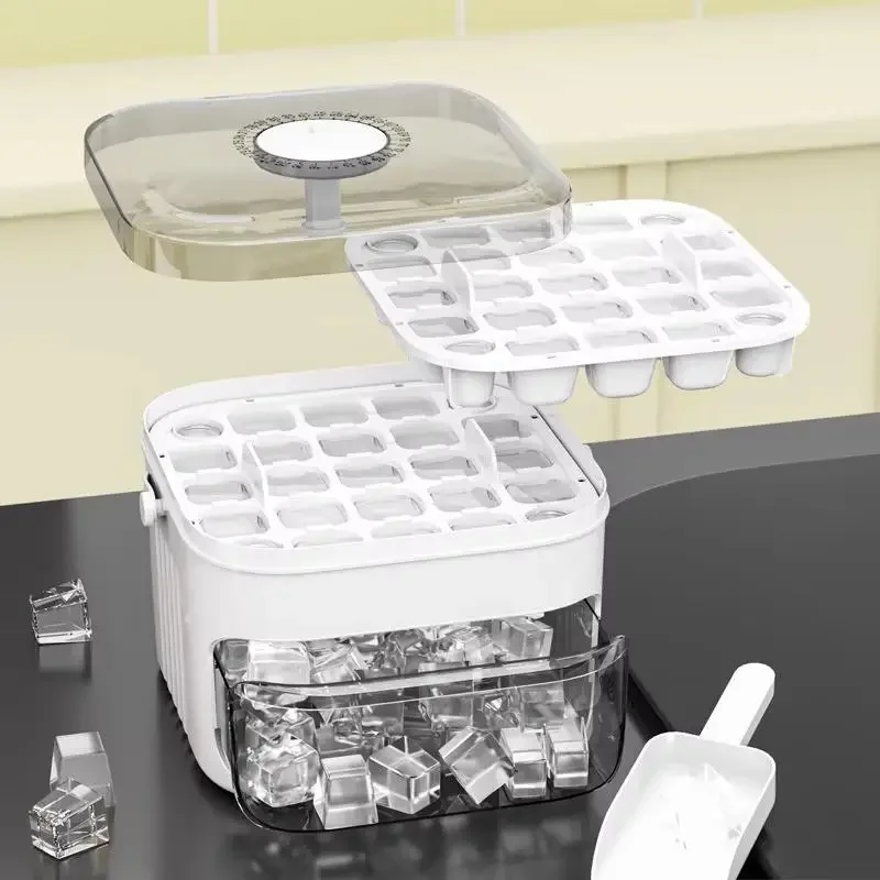 Food Storage Cabinet - Cube Ice Maker with Easy Press