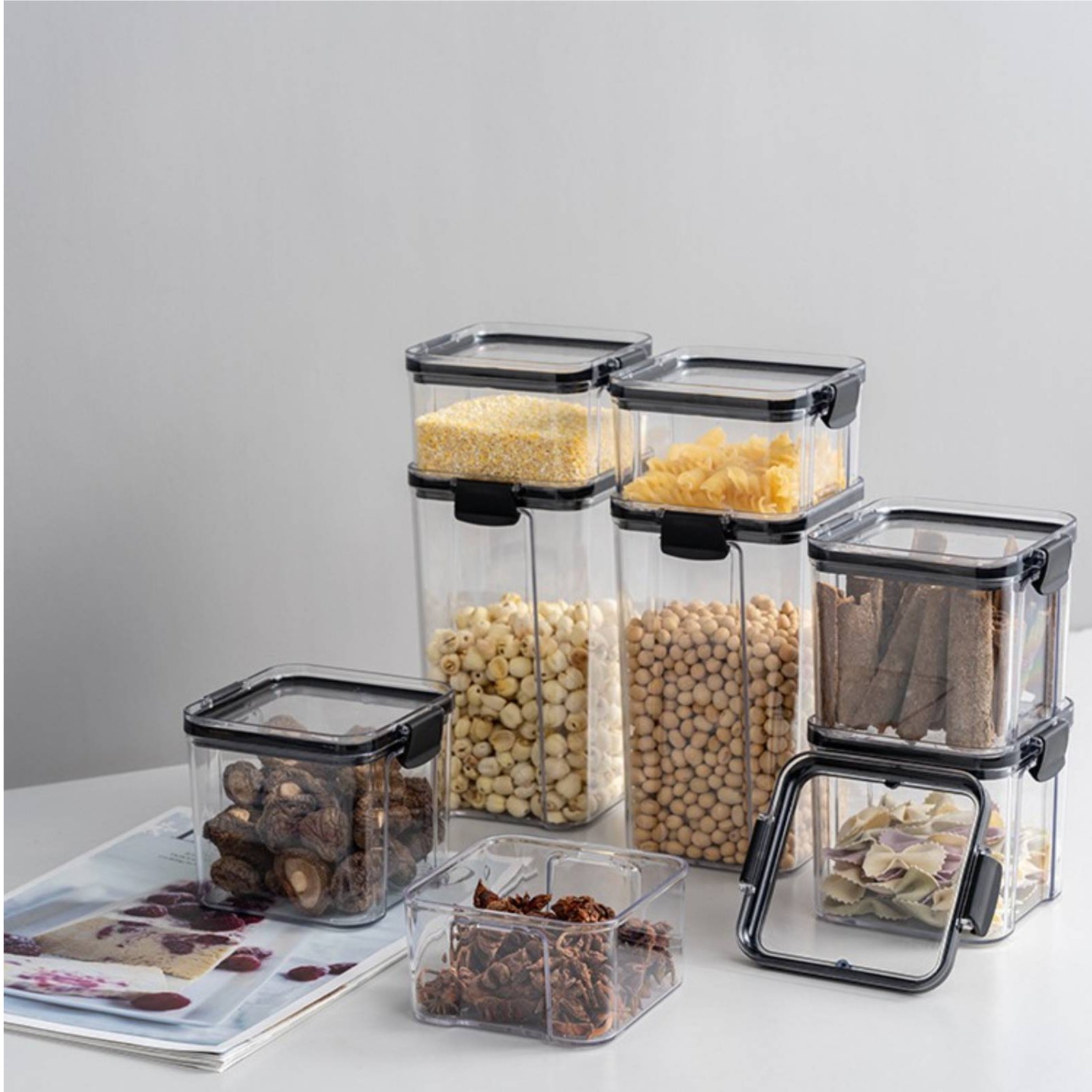 Airtight Food Storage Containe - đánh giá và giá Food Storage Jars Plastic