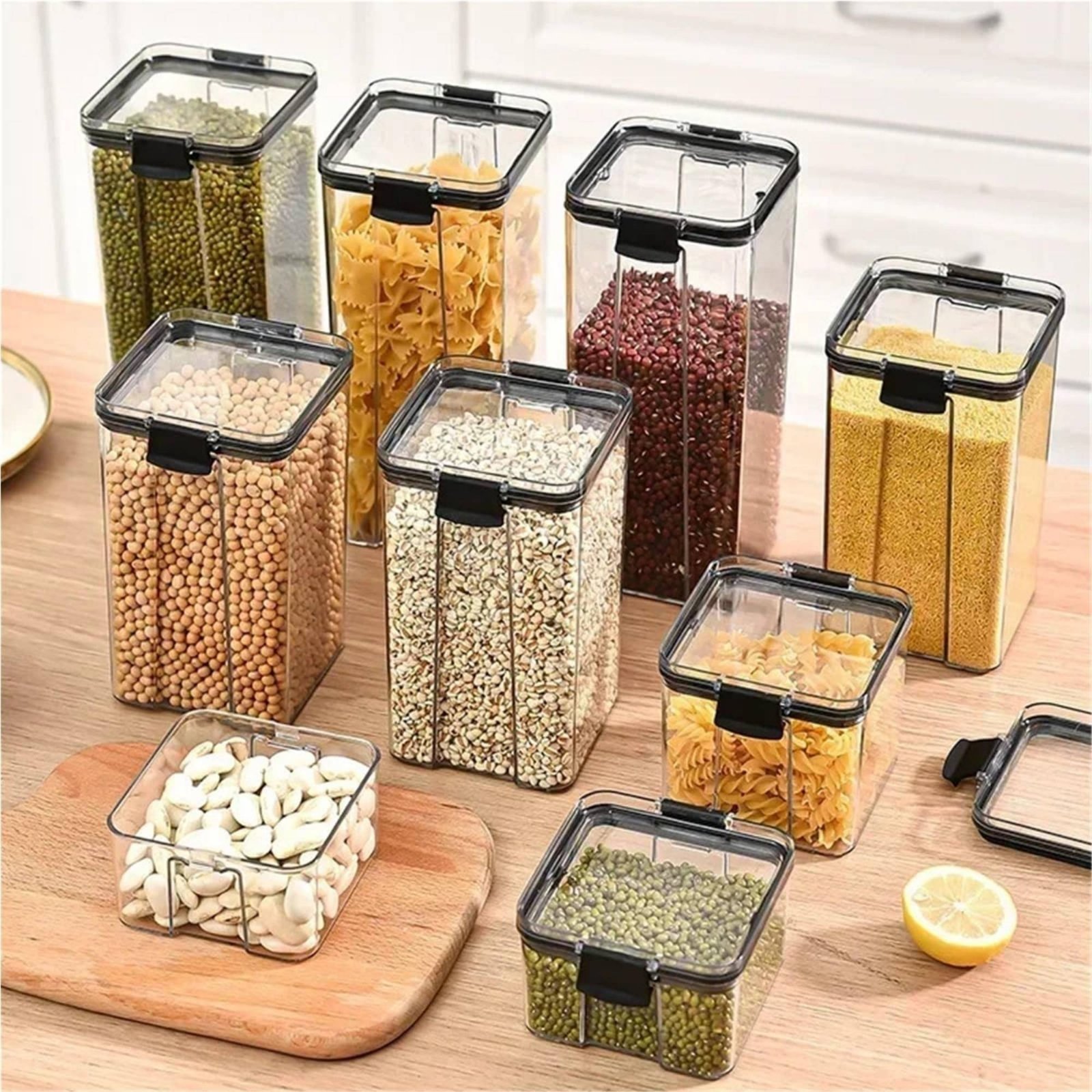 Airtight Food Storage Containe - đánh giá và giá Food Storage Jars Plastic