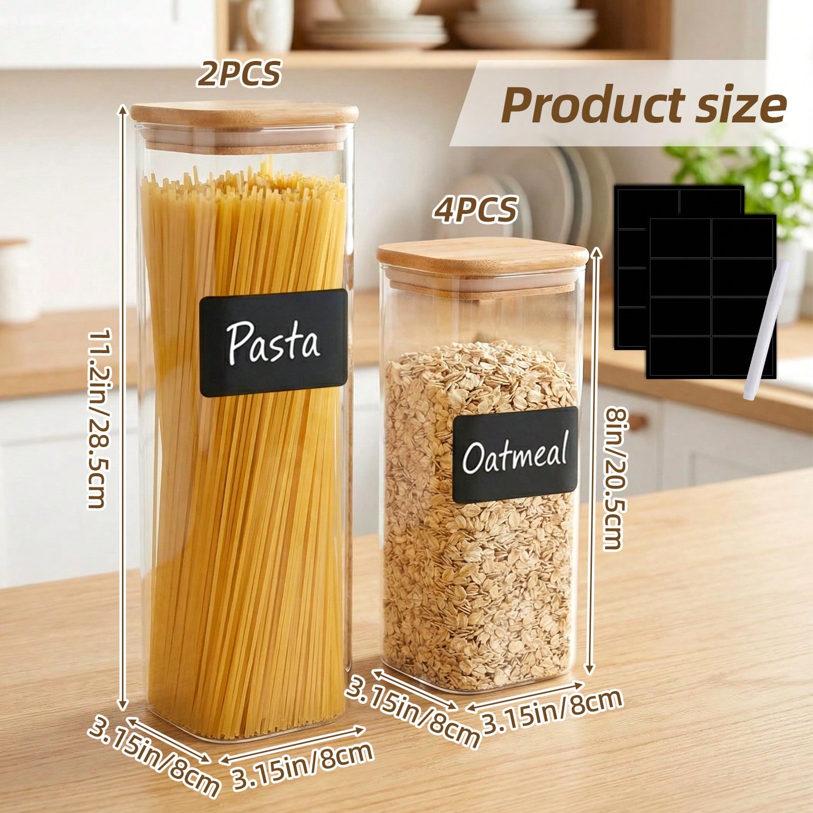 6/12pcs Glass Food Storage Con - đánh giá và giá Food Storage Glass
