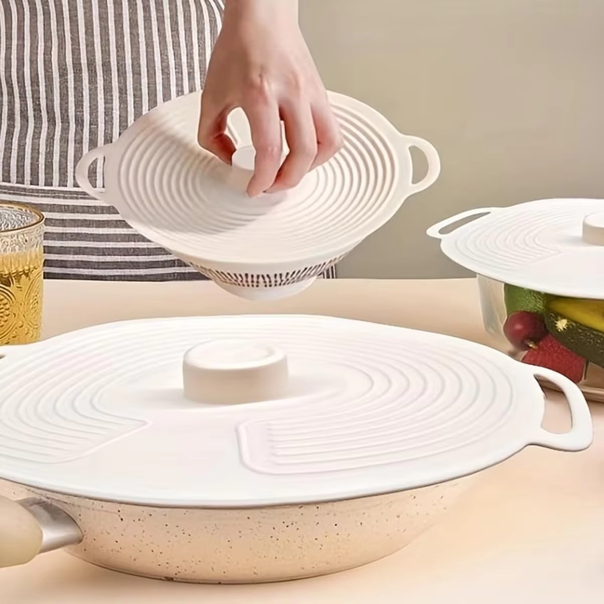 3Pcs Silicone Stretch Lids Uni - đánh giá và giá Silicone Stretch Lid