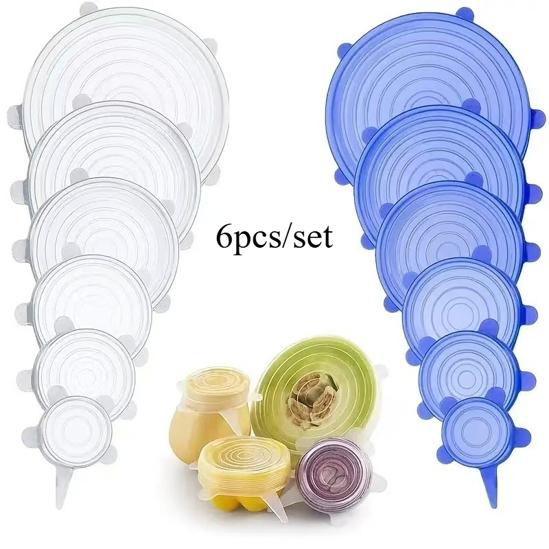 6pcs Reusable Silicone Fresh-K - đánh giá và giá Silicone Stretch Lid
