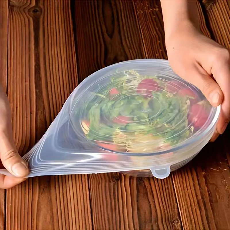 6pcs Reusable Silicone Fresh-K - đánh giá và giá Silicone Stretch Lid