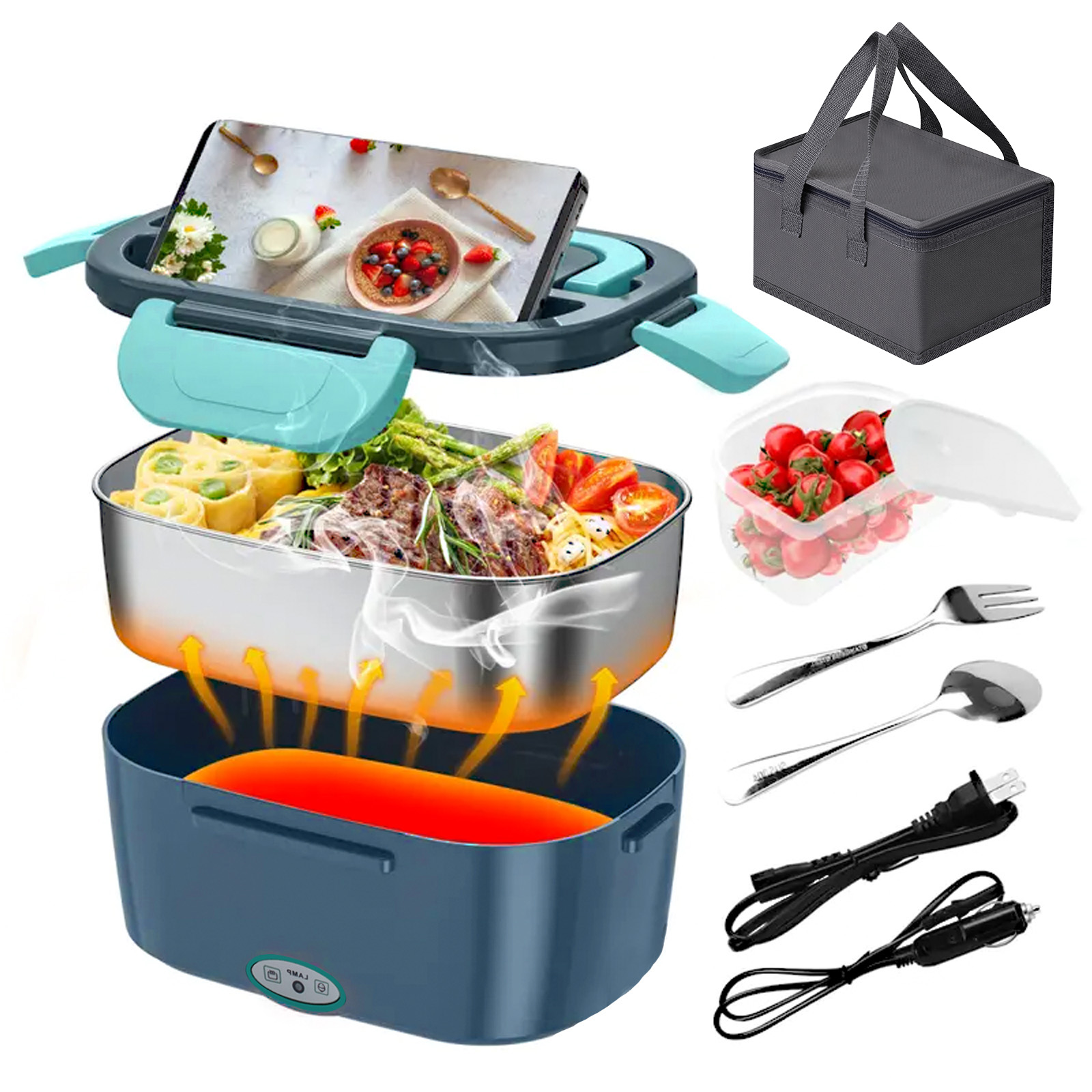100W Electric Heating Lunch Bo - đánh giá và giá Portable Food Warmer