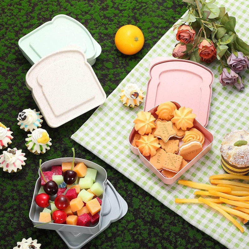 1/4pcs Sandwich Container Lunc - đánh giá và giá Food Storage Jars Plastic