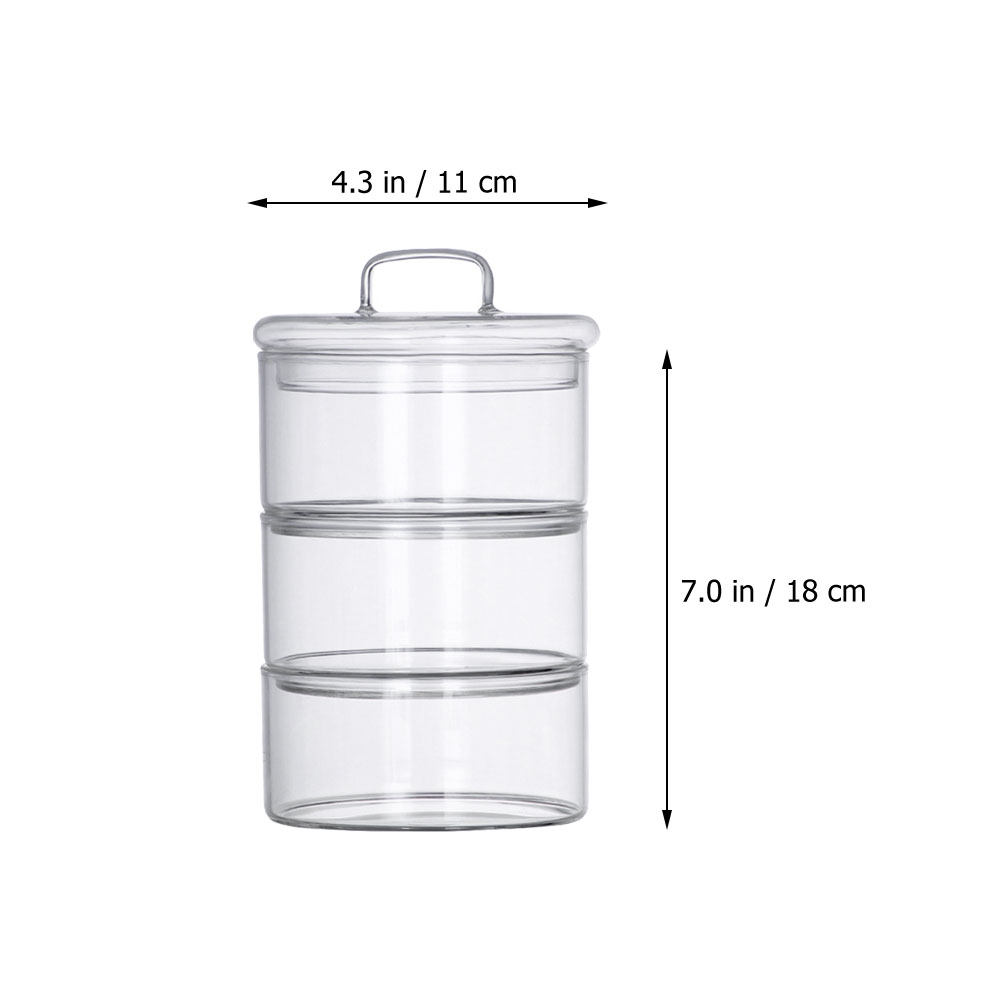 1Set Clear Glass Storage Bowl  - đánh giá và giá Food Storage Containers Glass