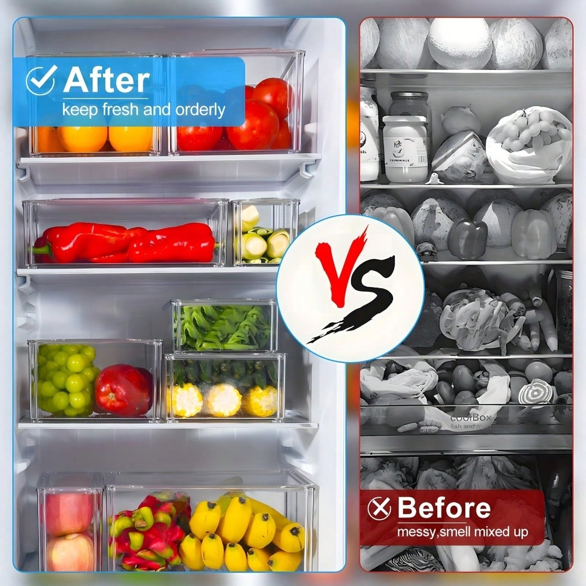 7/14 Pack Stackable Fridge Org - đánh giá và giá Food Storage Cabinet
