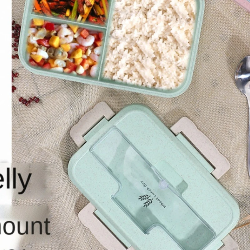 Microwave Lunch Box Wheat Stra - đánh giá và giá Food Storage Jars Plastic