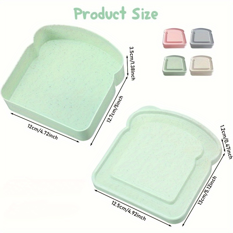 1pc Bento Boxes, Sandwich Cont - đánh giá và giá Food Storage Plastic Containers With Lids