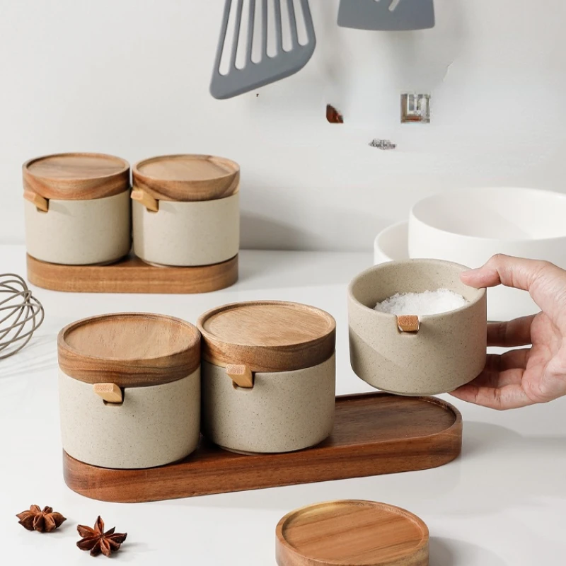 Hiện Đại Gốm Gia Vị Bình Bộ Đư - đánh giá và giá Food Storage Containers Xl