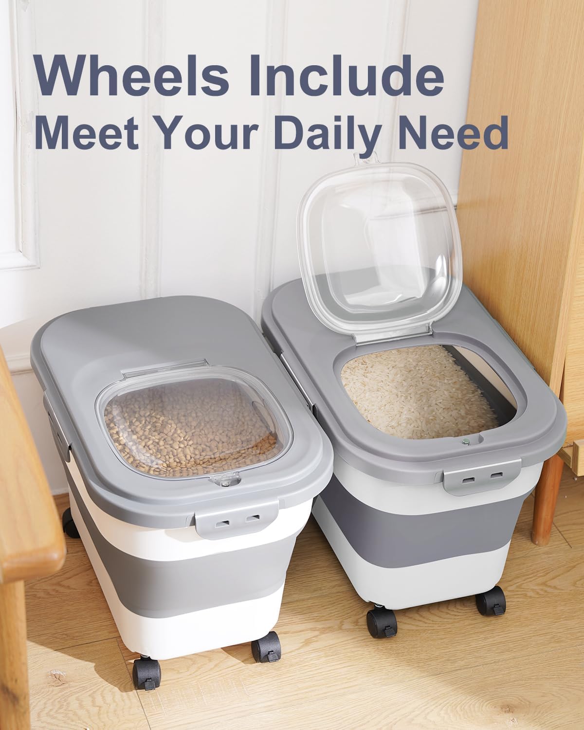 Large Capacity Cat Dog Food St - đánh giá và giá Food Storage Containers Xl