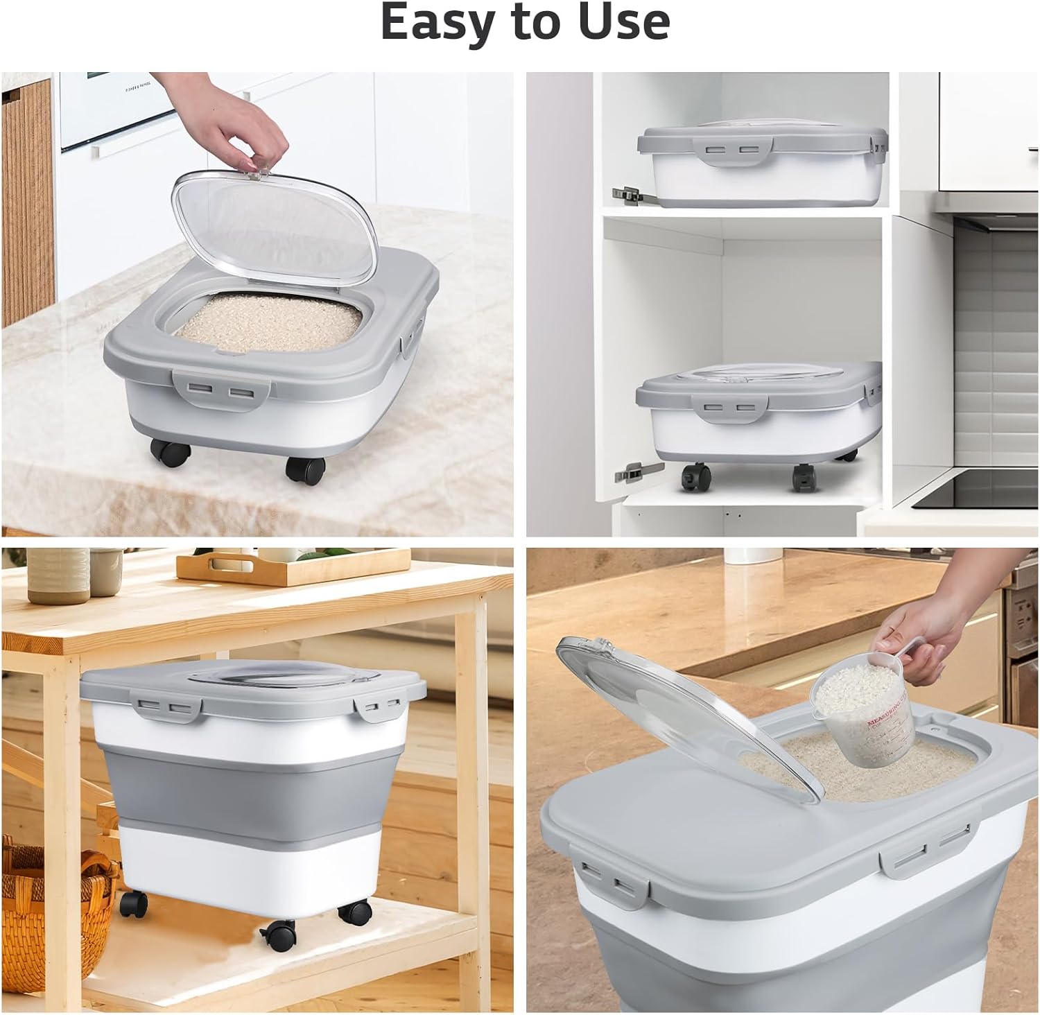Large Capacity Cat Dog Food St - đánh giá và giá Food Storage Containers Xl