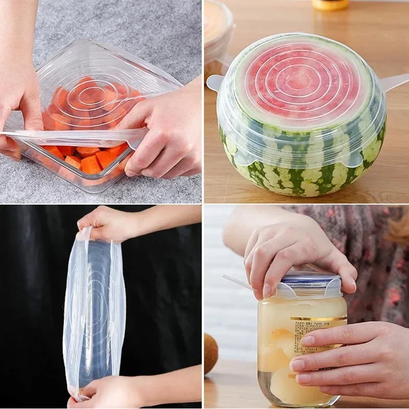 Universal For Kitchen Utensil  - đánh giá và giá Silicone Stretch Lid