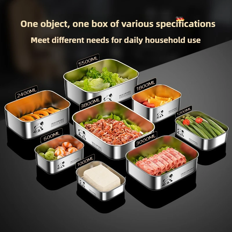 304 Stainless Steel Crisper wi - đánh giá và giá Food Storage Containers Xl