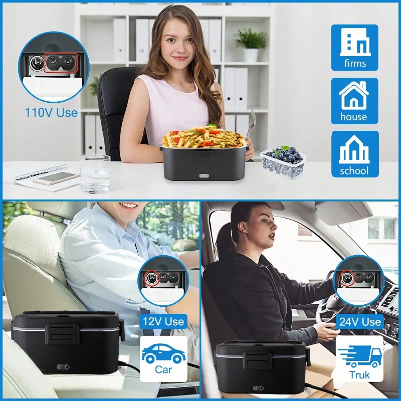 100W Electric Heated Lunch Box - đánh giá và giá Portable Food Warmer