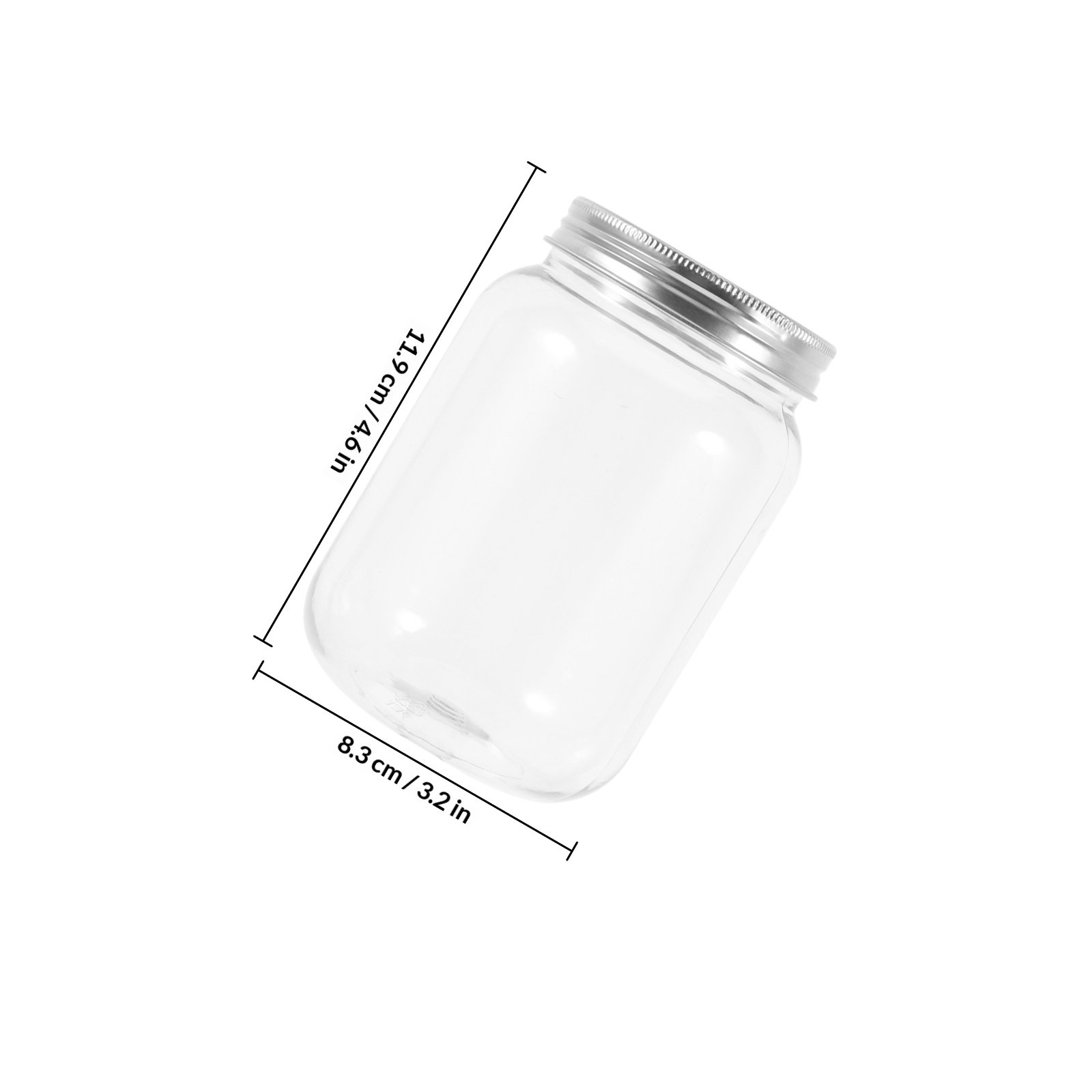 4Pcs Clear Plastic Storage Jar - đánh giá và giá Food Storage Jars Plastic