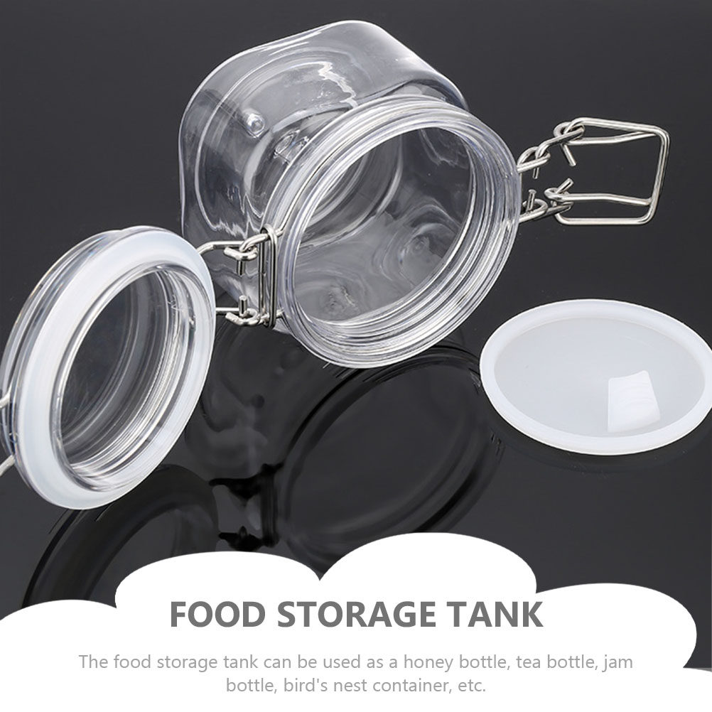 2Pcs Sealed Storage Jars Trans - đánh giá và giá Food Storage Jars Plastic