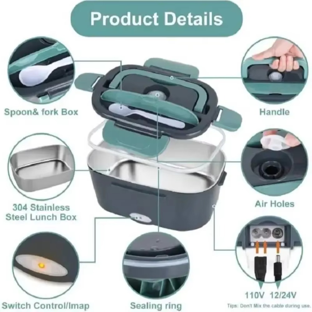 1.5L 60W Portable Electric Lun - đánh giá và giá Portable Food Warmer