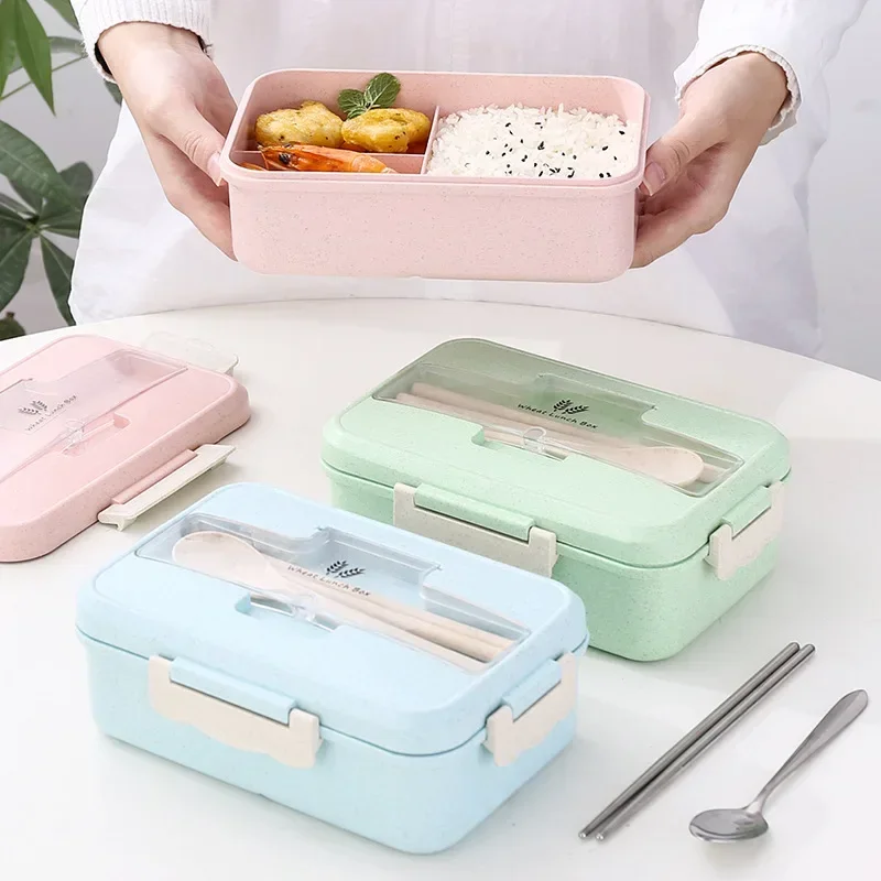 Microwave Lunch Box Wheat Stra - đánh giá và giá Food Storage Jars Plastic