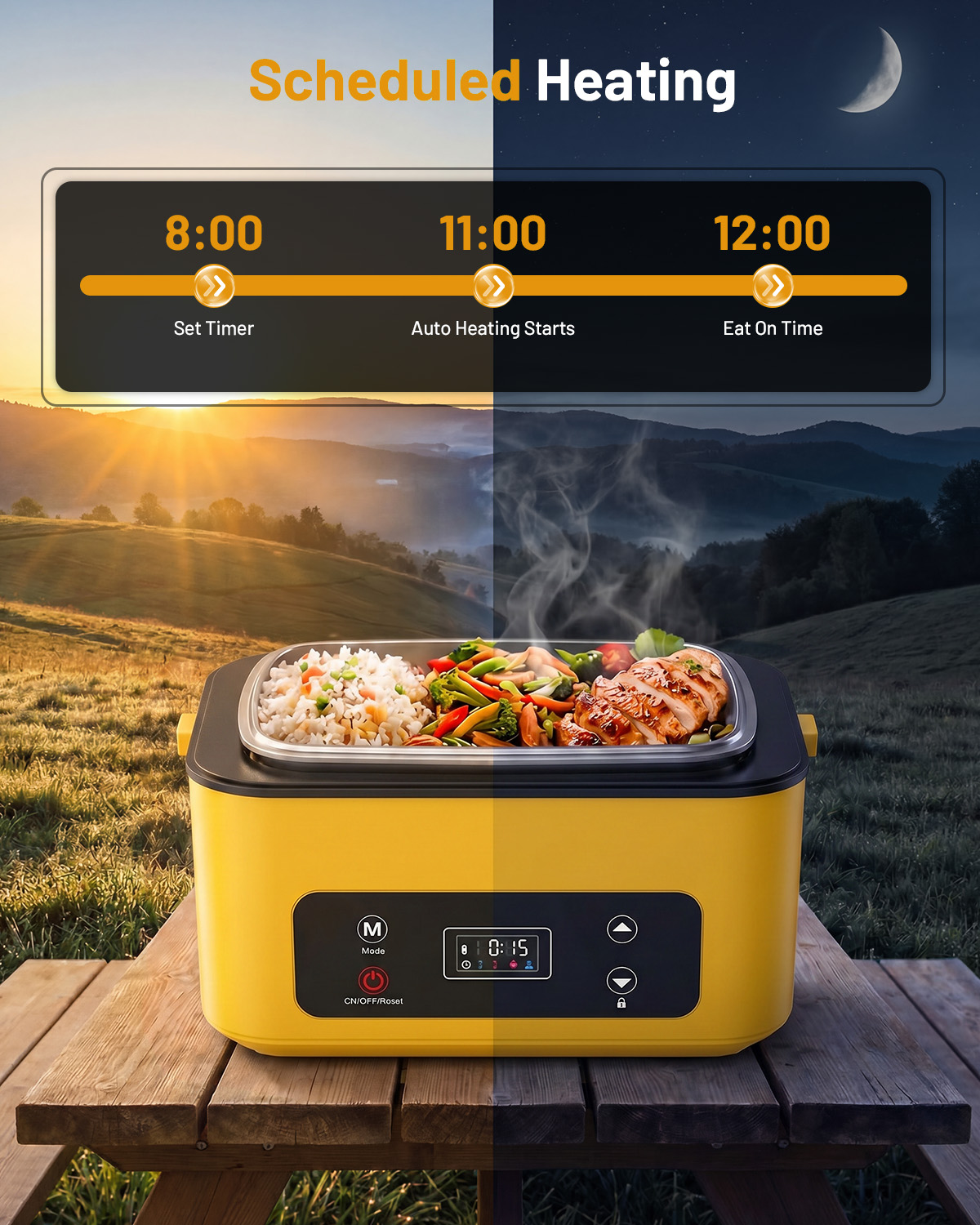 TaskStar Portable Heated Lunch - đánh giá và giá Portable Food Warmer
