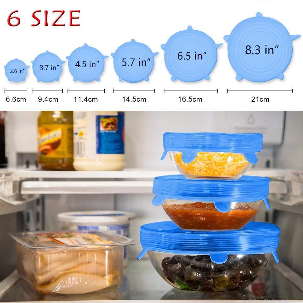 6Pcs Kitchen Universal Accesso - đánh giá và giá Silicone Stretch Lid
