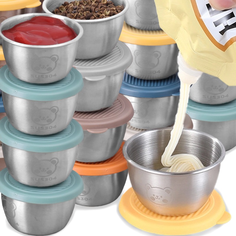 10/1pc 50ml Leakproof Stainles - đánh giá và giá Silicone Stretch Lid