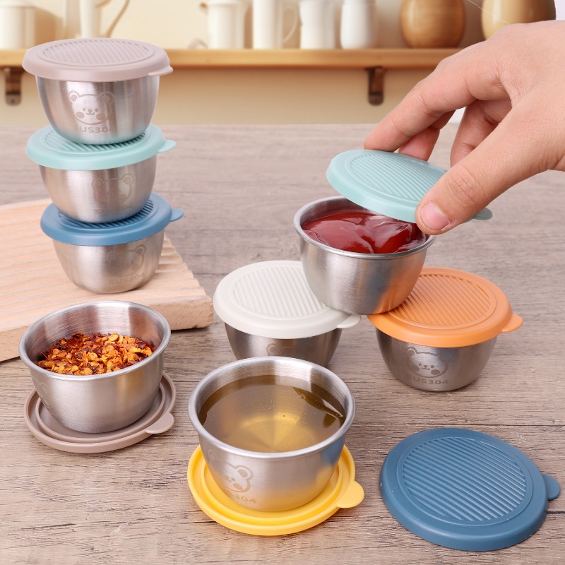 10/1pc 50ml Leakproof Stainles - đánh giá và giá Silicone Stretch Lid