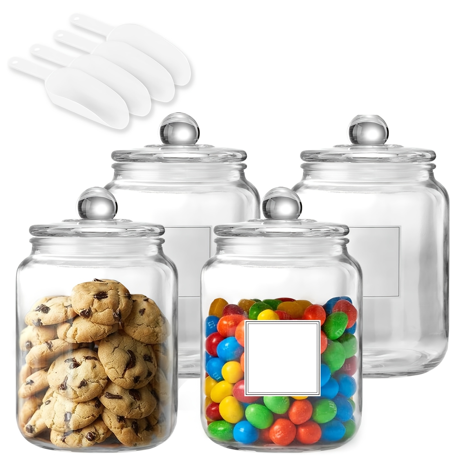 Half Gallon Large Glass Jars w - đánh giá và giá Glass Food Storage Xl