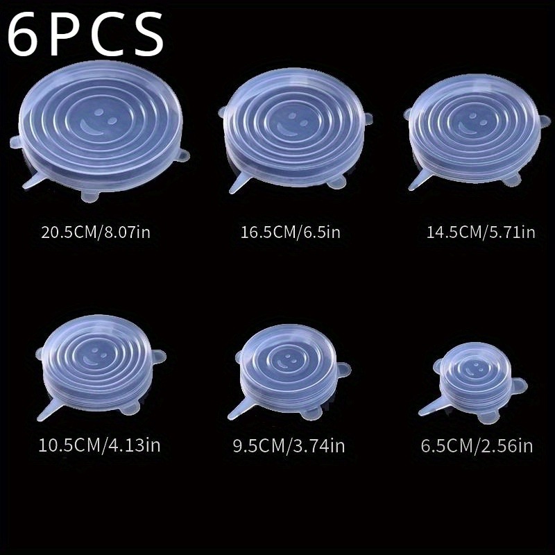 6-Pack Multi-Purpose Silicone  - đánh giá và giá Silicone Stretch Lid