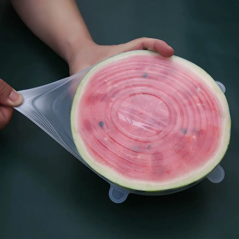 6-Pack Multi-Purpose Silicone  - đánh giá và giá Silicone Stretch Lid