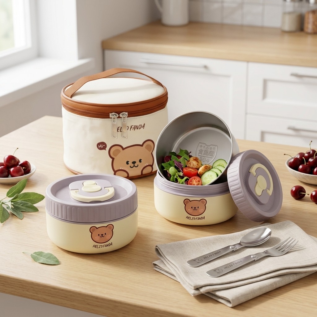 304 Stainless Steel Kids Lunch - đánh giá và giá Food Storage Underground